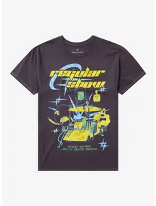 Regular Show Group Gold Cart T-Shirt – Retro Slacker Squad Shirt