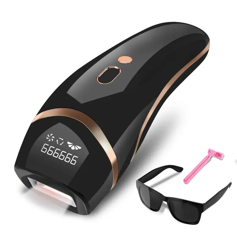 S8 IPL Hair Removal Machine - Professional for Women & Men - Comfortable Design, Powerful Performance Sensitive Black