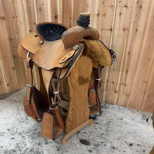 Used R Bar B Custom Roper Saddle, 16" Seat