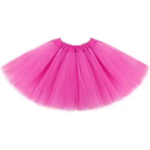 Tutus for Girls 3 Layered Tulle Tutu Skirts for 4-12 Years Birthday Dance Halloween Cosplay Party Supplies