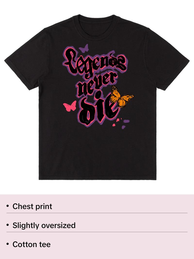 LND COLOR TEE - BLACK