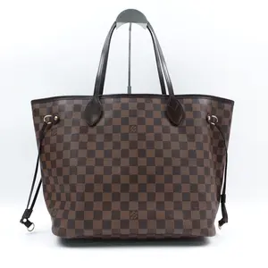 Pre-owned Louis Vuitton Coated Canvas Tote Bags Neverfull MM Damier Ebene Tote Bag T10406421