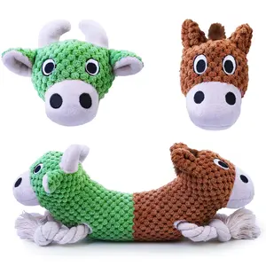 LEGEND SANDY Squeaky Plush Dog Toy for Large Breeds - Multi-Functional Tug, Chew & Teething Toy to Keep Dogs Busy