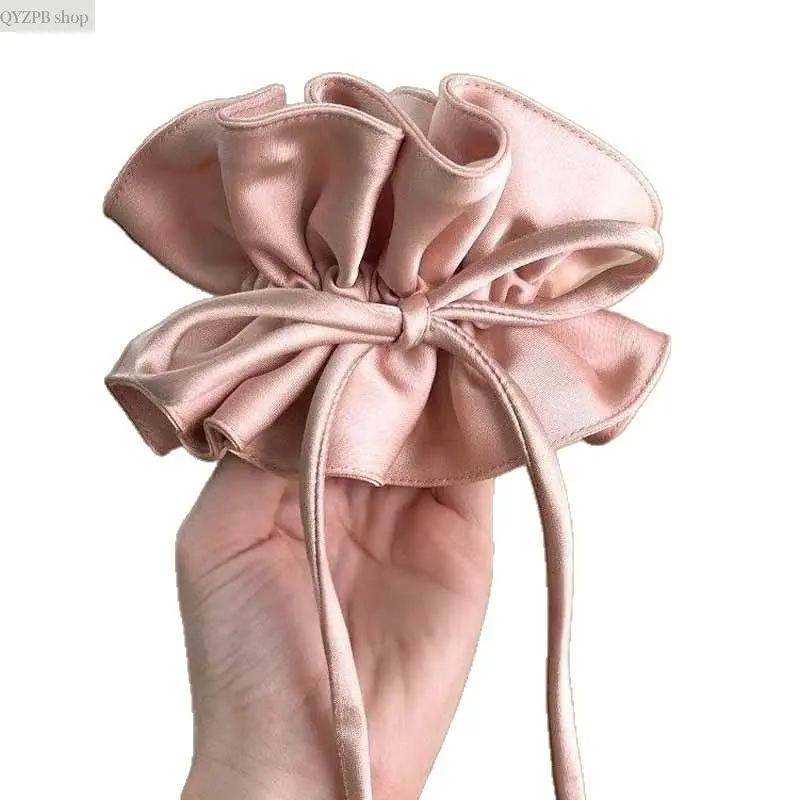 Female Soft Fabric Simple Headband - Gentle Folds Double-Fold Design, Oversized Bow Shape, Stretchable Fit, Party Wear Accessory for Playful Look, 2026 Fashion Gift Idea, Casual Daily Wear