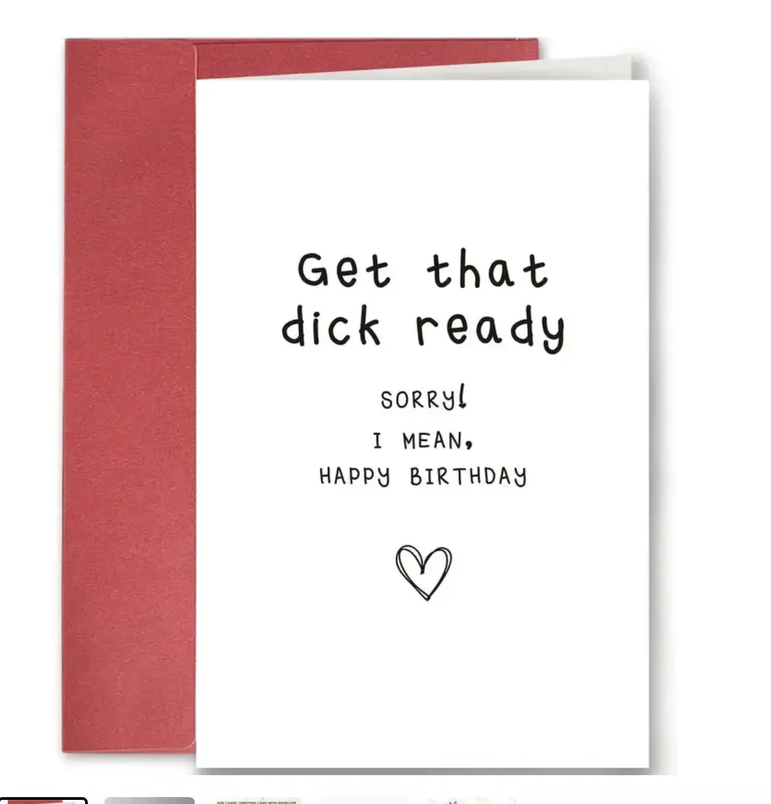 Funny Flirty Birthday Card for Husband, Get hat Dick Ready Card, Naughty Birthday Card for Boyfriend, Adult Humor Card from Wife or Girlfriend