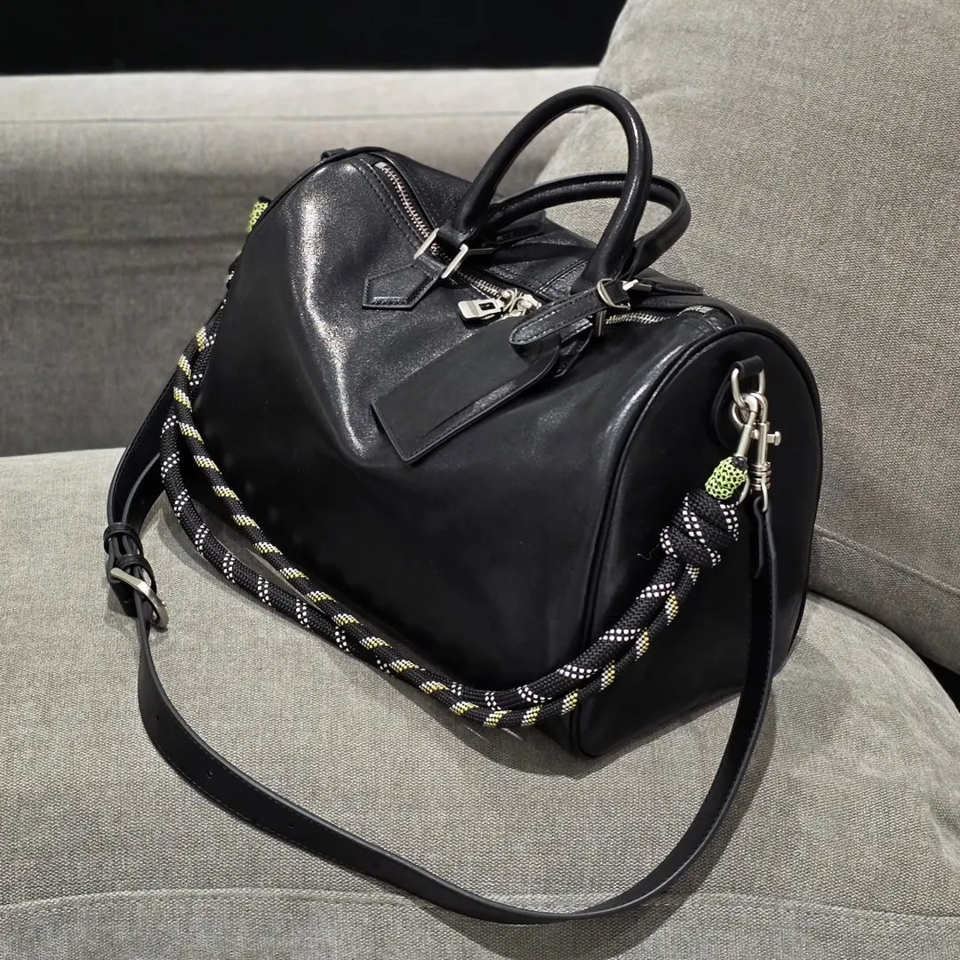 Vintage Leather-Look Bowling Bag, Cute & Casual Handbag, Fashionable Versatile Shoulder/Crossbody Bag for Work, Travel & Daily Use, Fashionable Bags, Trendy Commuter Bag