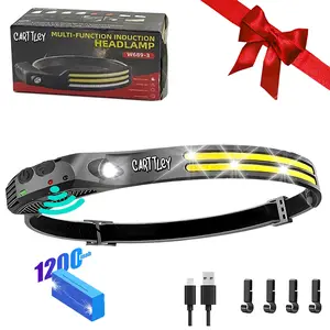 Rechargeable Headlamp, Led Light,   Motion Sensor for Adults, Headlamp Flashlight, Spring Camping Headlight, Portable Headlight for Fishing, Hiking, Camping Essential, Gifts For Men  Rechargeable Waterproof Rechargeable Waterproof men gifts motion sensor