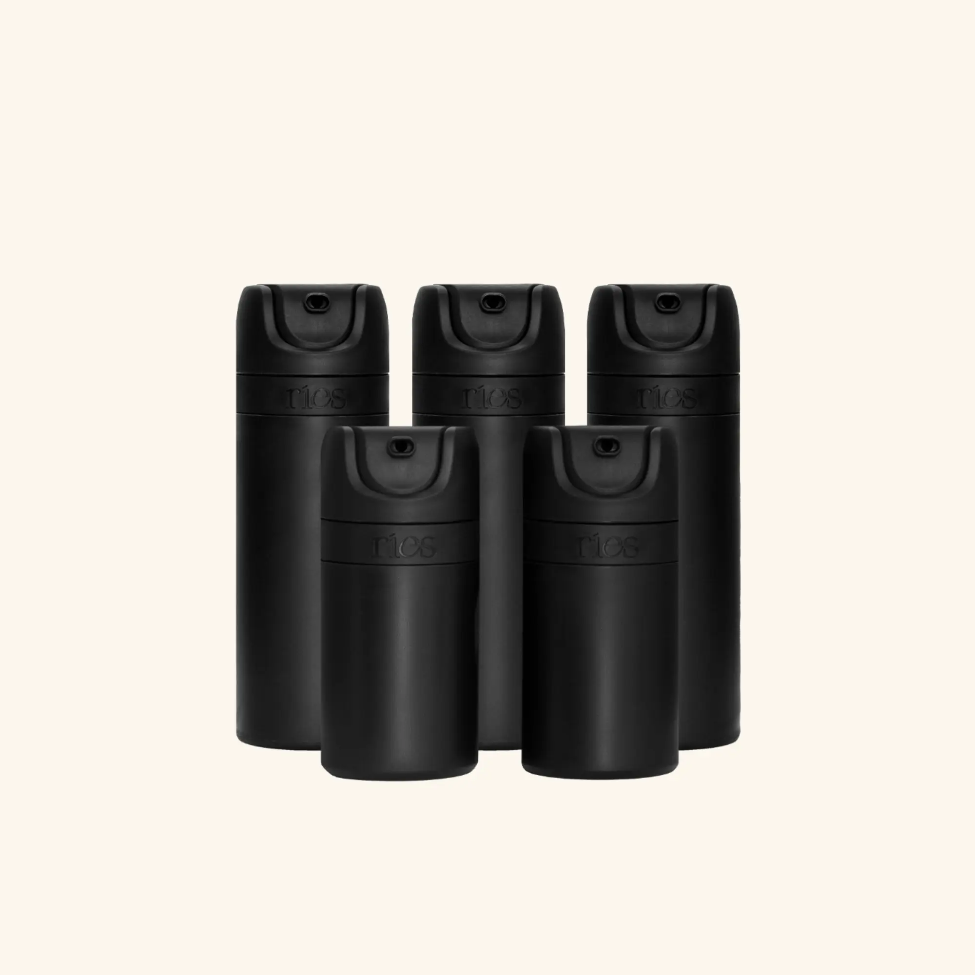 Set of 5 - The RIES Essential Refillable Travel Toiletry Bottle