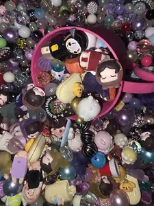 Beads for Crafting - Beads Charms and More Ideal for Pens Keychains Jewelry Beads Making Kit with Accessories for Crafting Projects