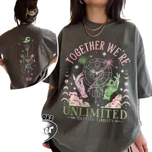 Wicked Together We’re Unlimited Shirt, Defy Gravity Broomstick Magic Wand Tee, Together We’re Unlimited Shirt, Witchy Graphic Tee,, Wizard Movie Fan Tee