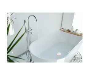 Universal Rubber Flat Suction Sink Stopper for Kitchen or Bathroom White 4.9" Round