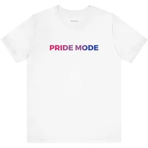 Bisexual Pride Mode Ombre Logo Tee