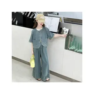 Trendy And Fashionable Denim Outfit for Young Children, for Outdoor