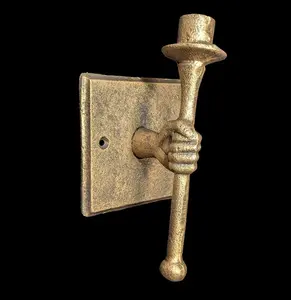 Bronze Torchbearer Wall Sconce