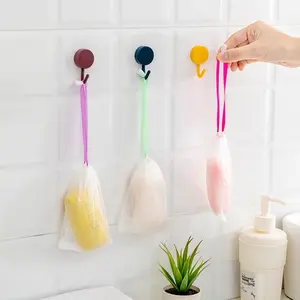 [Holiday Haul] 12 Counts Exfoliating Bar Soap Pouch, Double Layer Thicken Foam Net, Bubble Mesh Bags, Soap Saver Sack, Drawstring Holder Bags for Bath & Shower, Random Color