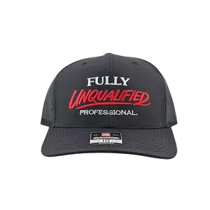 Fully Unqualified Professional, Embroidered Richardson 112 Snapback Trucker Hat