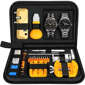 [2025 New] Watch Repair Tool Kit, Battery Replacement & Strap Adjustment, Wrench Opening Back Cover, Case Opener, Link Remover, Bracelet Resizing, Band Pin Removal, Screwdriver, Spring Bar