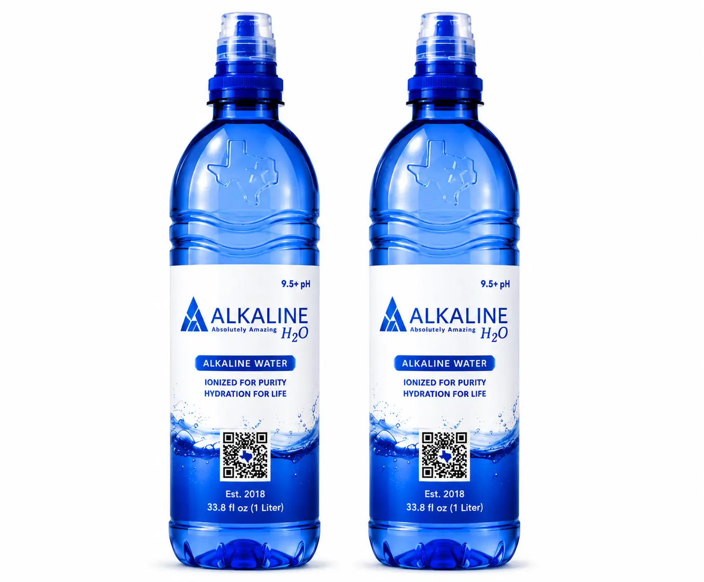 Absolutely Amazing Alkaline H2O 1 Liter Bottles, 12 Pack, pH 9.5+ Alkaline Drinking Water