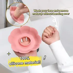 1Pairs Washing Face Spa Wrist Band Silicone Solid Color Waterproof Cuff Wrist Strap Hair Accessories Headwrap Makeup Tool