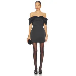 ELLIATT Hope Tulip Mini Dress in Black