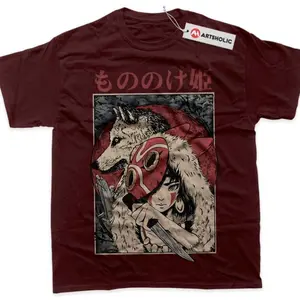 Princess Mononoke Shirt, Studio Ghibli Shirt, Anime Shirt, Graphic T-Shirt