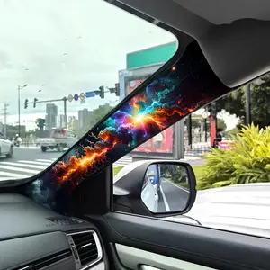 Jdm Car Interior A-Pillar Modification Kit, Universal Style Upgrade Set, Self-Adhesive Elastic Patch with Backing Gel, Car Interior Accessory