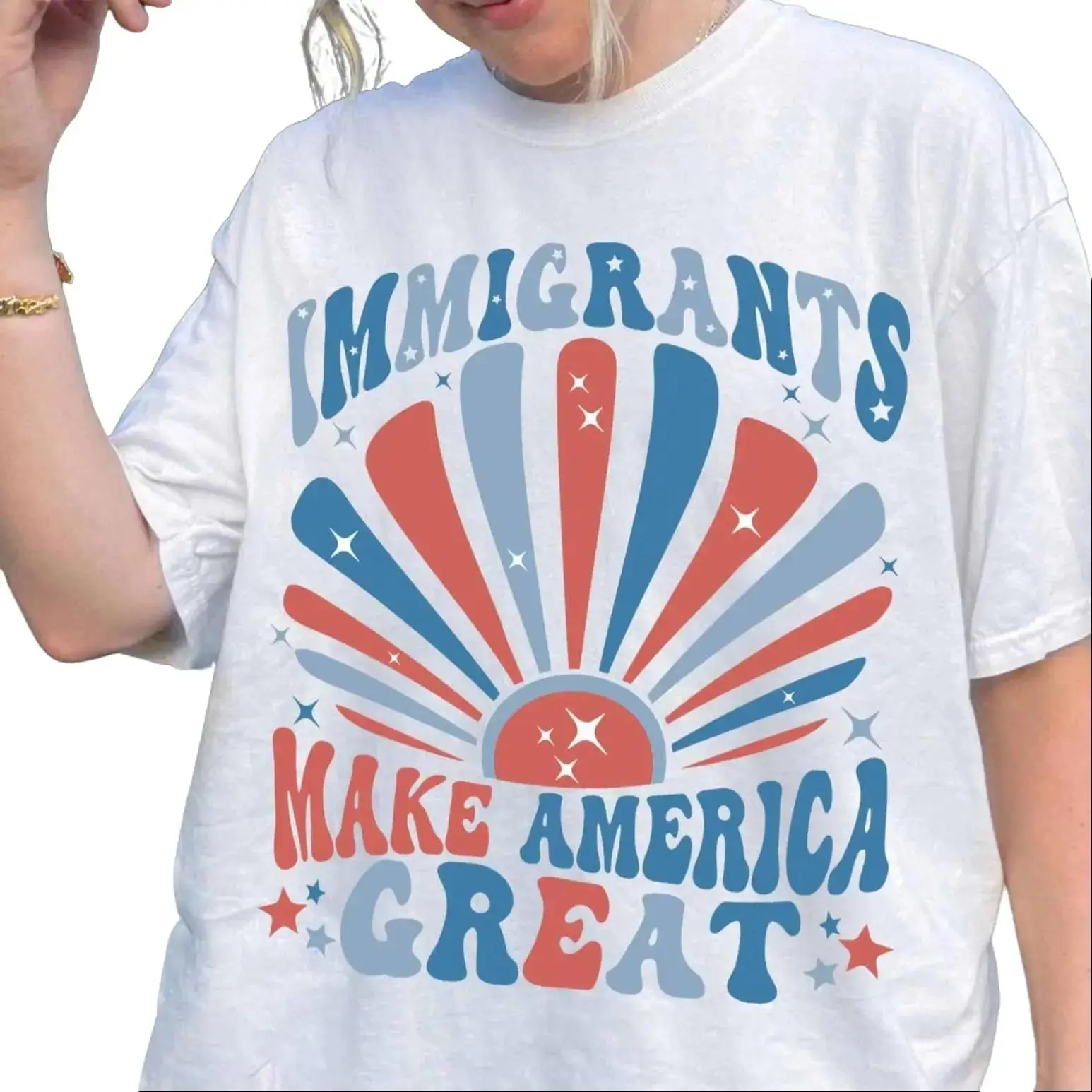 Comfort Colors Immigrants Make America Great Shirt, Immigration Rights Chinga la Migra Shirt, Social Justice Advocate Protest Tee