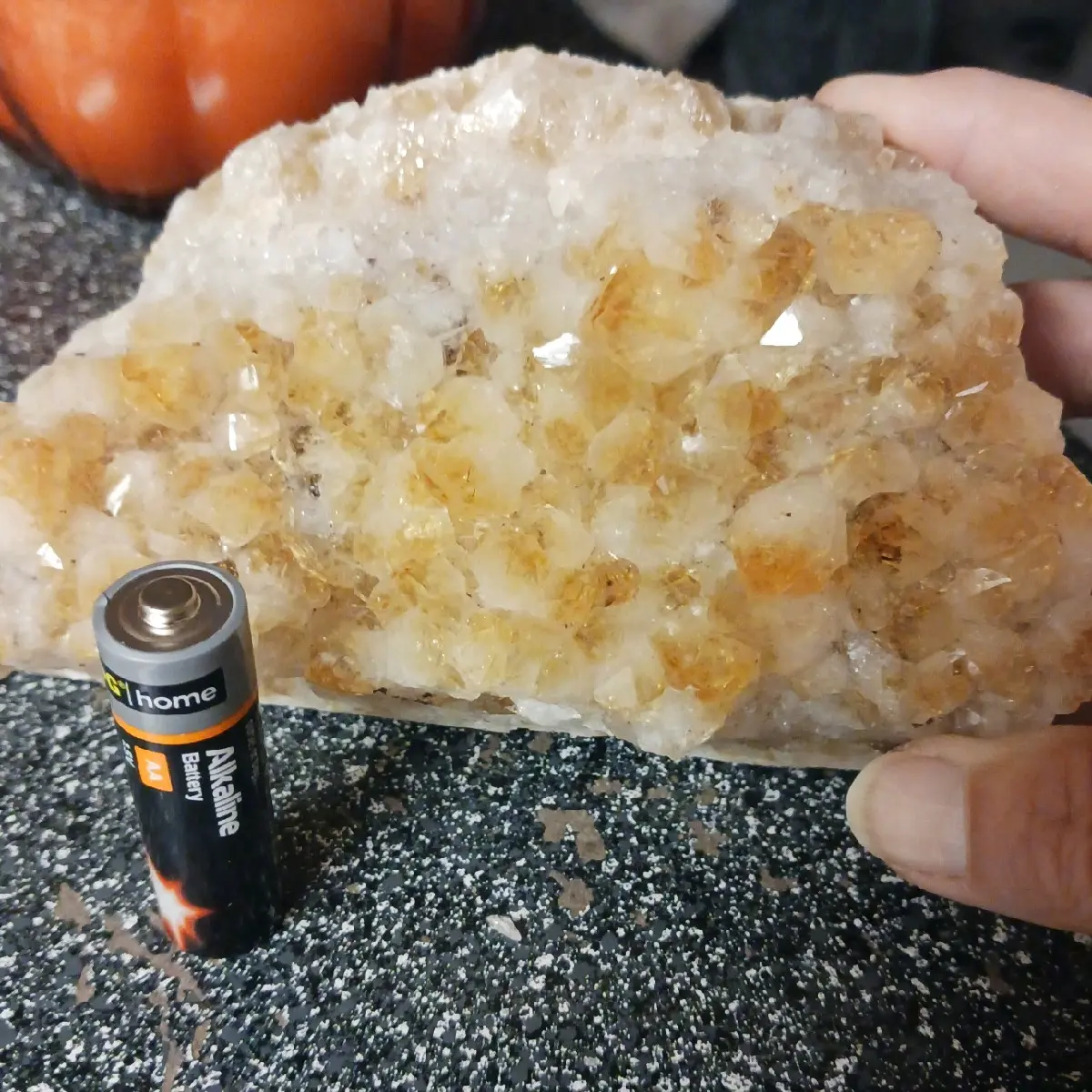 citrine quartz cluster Home Ornament