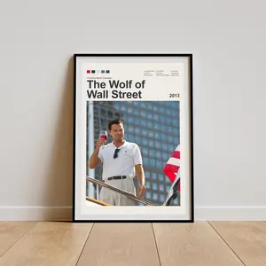 The Wolf Of Wall Street Poster, Wolf of Wall Street Print, Movie Poster, Decor Movie Art, Minimalist Movie Poster, Unframed 3552 Decoration(Poster only (unframed))