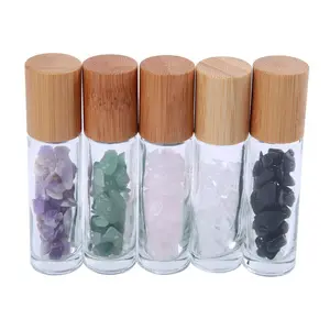 5 count 10ML  Roller Bottles,Refillable Roll  Bottles with     Chips Inside for Perfumes  Oils