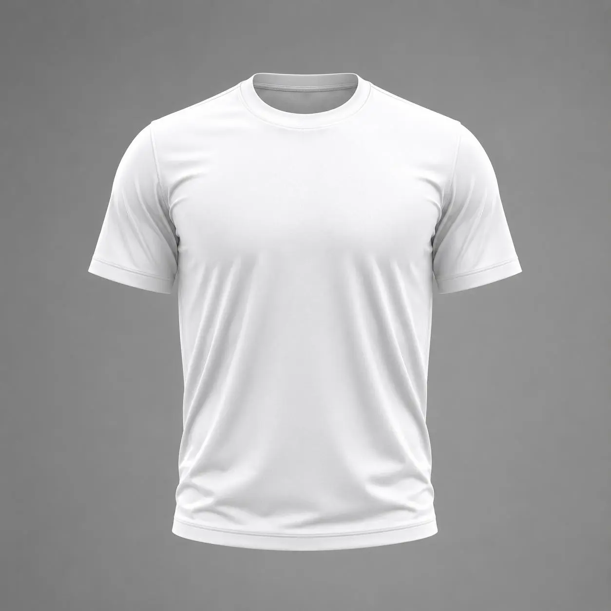 PEAKPRO Men's Short Sleeve Round Neck Polyester Athletic T-Shirt - Breathable, Quick-Dry, Machine-Washable for Running, Cycling, Athletic Outfits & Gym Workouts, Polyester Clothes, Athletic Fit, Machine Wash