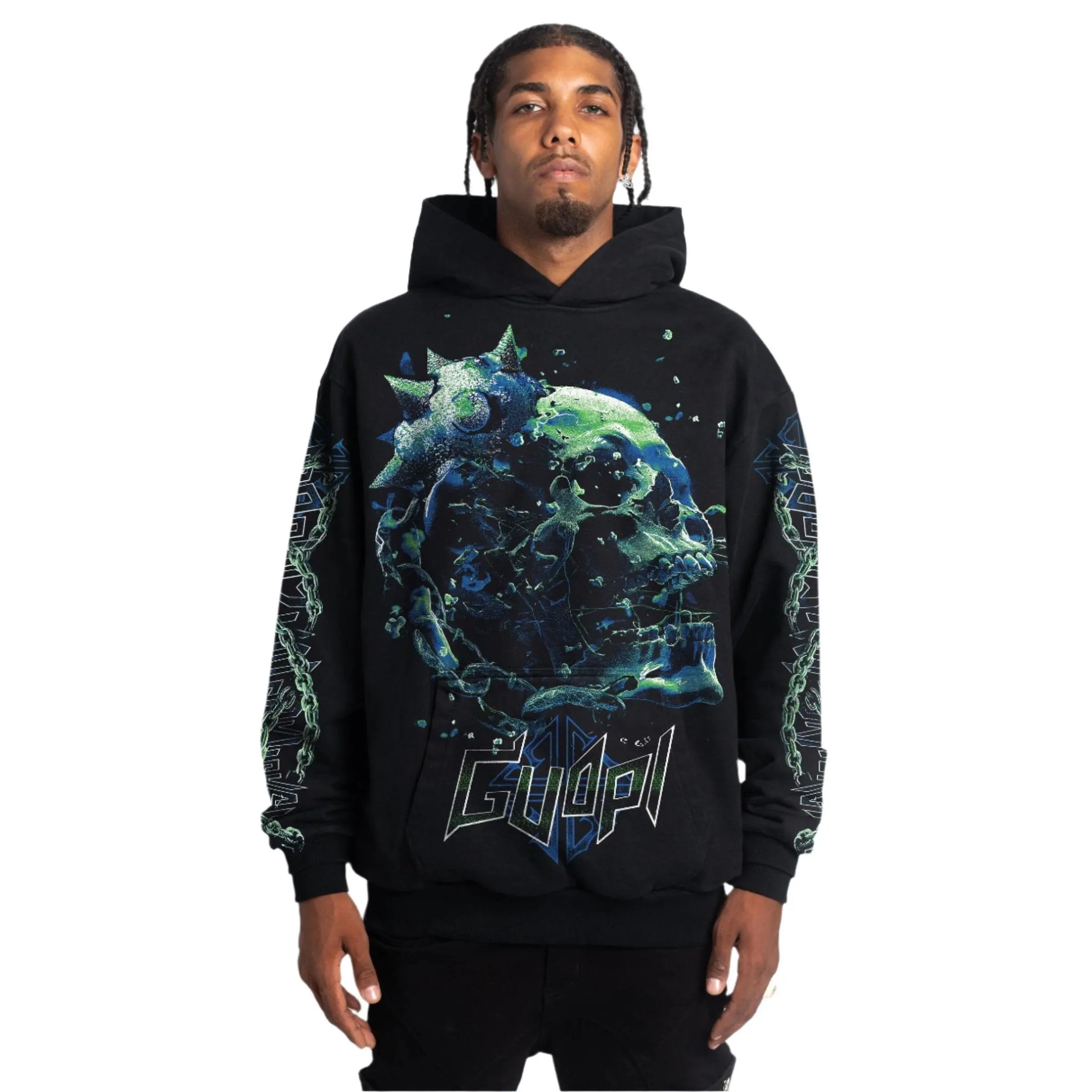GUAPI SKULL CRAKER PULLOVER HOODIE