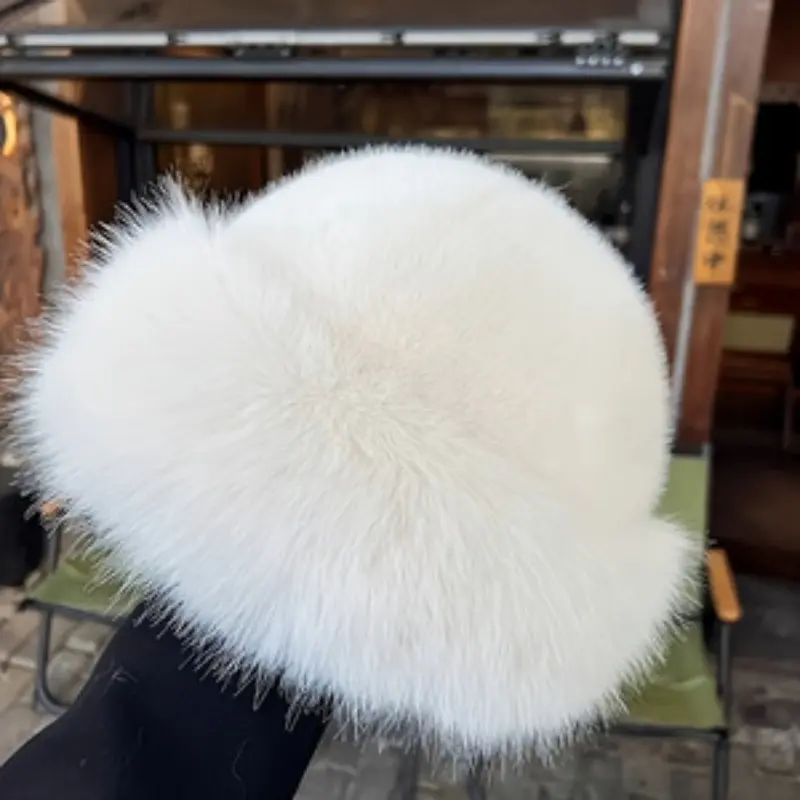 Women's Luxury Faux Fur Winter Hat with Ear Flaps for Ear Protection, Thick Plush Warm Lightweight Stretch Polyester Fiber, Ideal for Outdoor Sports