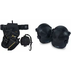 Holster Holster Combo with Wristband,Tool Belt Holder with Bit,Work Knee Pads for Men Construction, Flooring, Roofing - Comfortable