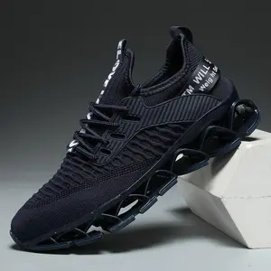 Men's Casual Lace Up Low Top Blade Sneakers for Treadmill Wear,Mesh Lightweight Walking Shoes for Travel Wear,Casual Comfortable Breathable Sports Running Shoes for Daily Wear Closed Trainer Training Sports Shoes Athletic