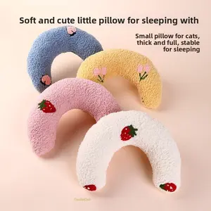 OvalletOoh Ultra Soft U-Shaped Cat Pillow, Pillows for Sleeping, Calming Cuddler for Joint Relief