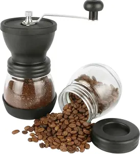 2026 Manual Coffee Grinder with Glass Body – Hand‑crank your morning beans for fresher, quieter, and meditative brewing. Black, compact, and countertop‑ready. No electricity, no noise, just perfect grind control.