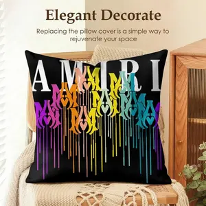 Natural Linen Cushion Cover, Summer Cool Double-Sided Digital Print Pillow Case with Hidden Zipper, Soft Breathable Machine Washable Throw Pillow, Bedroom Decorative Accessories, Home Decor for Living Room Bedroom Sofa Couch Gift