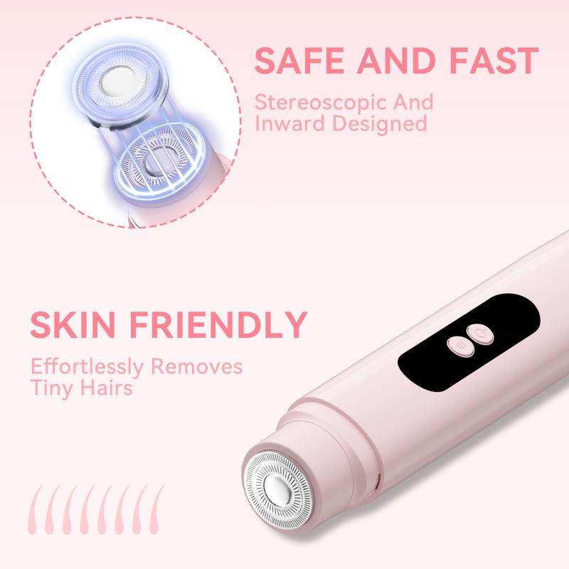 【01】【Rendoo】Private Shaver This rechargeable two-in-one electric shaver with razor function is suitable for both body and facial hair. Its dual-head design allows for painless trimming of pubic hair, face, underarms, and legs.