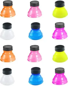12 PCS Soda Can Lids Reusable Bottle Fizz Lid Caps Can Covers for Beer Carbonated Drinks and Other Canned Beverages (Colourful)