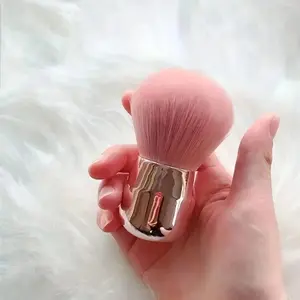 Single Mushroom Shaped Powder Brush with Soft Bristles a Makeup Tool Accessory Specifically for Cleaning Nail Polish Dust Cosmetic Brushes