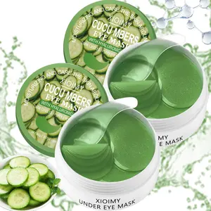 120pcs Cucumber & Collagen Eye Masks, Hydrating Gel Eye Patches with Hyaluronic Acid, Moisturizing & Brightening for Dark Circles, Eye Treatment Mask, Eye Bag Remover