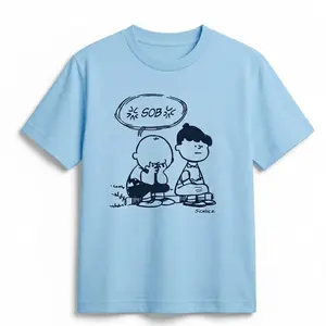 Sad Charlie Brown Shirt | Vintage Sad Charlie Brown Graphic Tee | Peanuts Cartoon Nostalgic T-Shirt | Retro Cartoon Sad Mood Shirt | Unisex Classic Comic Tee | Unique Streetwear Top | Trendy Streetwear Graphic Shirt | Trending Shirts For Men Women