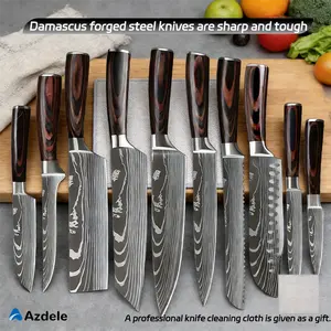 Knife Set, 9/11-Piece Kitchen Knife Set for Chef, Sharp Knife Set , Stainless Steel Cutting,Kitchen Essentials