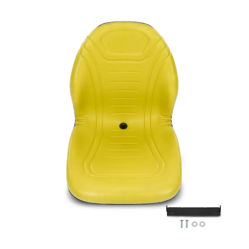 G-PLUS Motor Interior Yellow Seat w/Bracket Fit For John Deere 425 445 455 4100 4115 Replaces AM879503