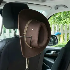 Cowboy Hat Holder for Car Seat, Foldable Car Organizer for Truck & SUV, Keeps Hat Shape, Easy Install Accessory