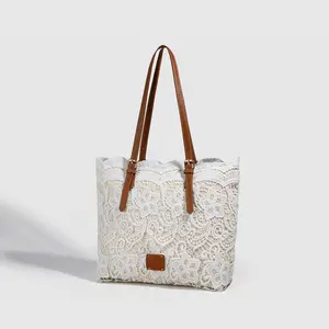 Women's Fashion Lace Shoulder Bag with Adjustable Strap Foldable Design Kiss Lock Closure Elegant Daily Commuting Casual Trendy Purse Tote Bag Medium Polyester Lined nylon crossbody bag premium gift rare bag toiletry storage house