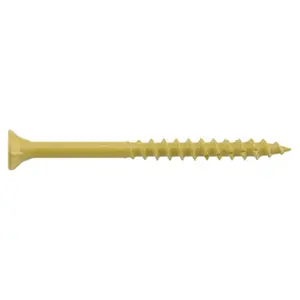 212 MAIN Flat Head Screws - 2.5 in. x No.10 Star Driver, Coarse Thread, Self-Drilling Tan Deck Hardware Screws (Hillman Fasteners 48416) for Sports & Outdoor Sailing