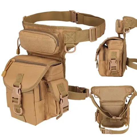 Men's Adjustable Tactical Hip Belt Fanny Pack - High-Capacity Zipper Dump Pouch for Belt with Fast-Grab Access, Multi-Purpose Outdoor Running & Tactical Accessory