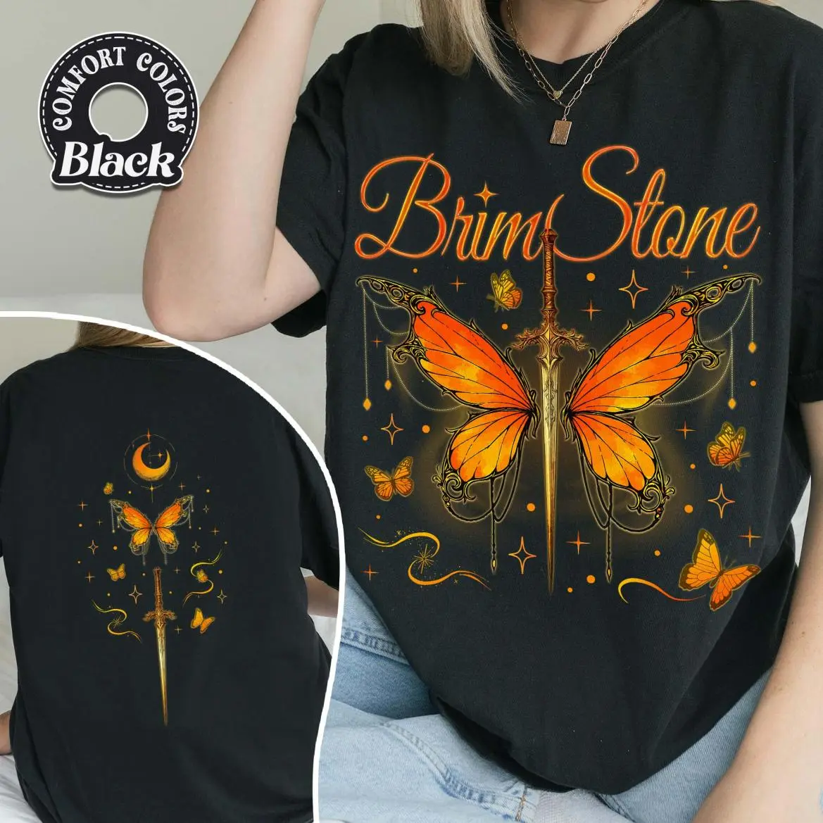 2 Side Brimstone Quicksilver Comfort Colors Shirt, Fae and Alchemy Series TShirt, Kingfisher Fantasy Book Tee, Gift For Book Lover, Fun Graphics, Go-To Outfit, No Thinking Needed